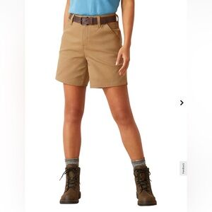Ariat Work Rebar PR Made Tough 6" Shorts Size 31”, Field Khaki Style 10050627